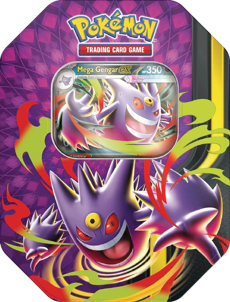 Pokemon Miscellaneous Cards & Products Mega Moonlit Tin [Mega Gengar ex]