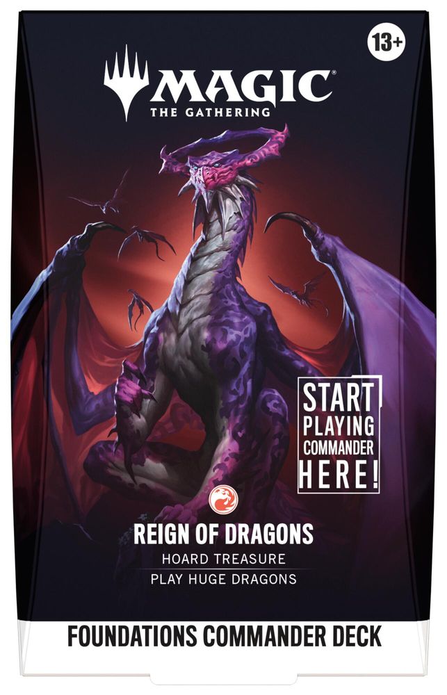 Magic The Gathering Commander: Foundations Foundations Commander Deck - Reign of Dragons