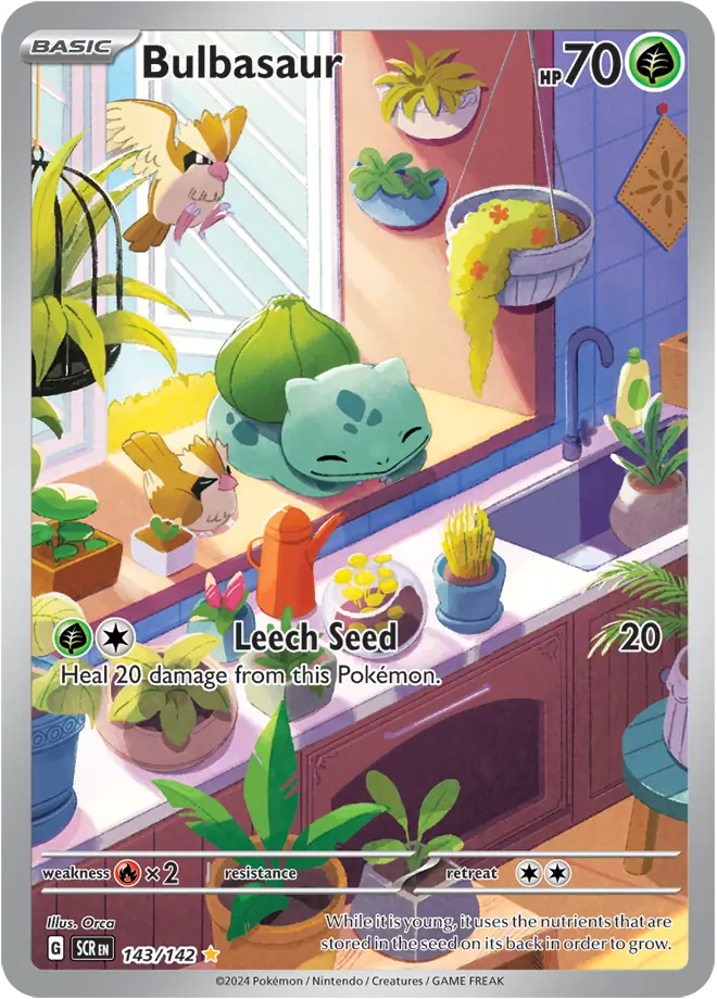 Pokemon Stellar Crown Bulbasaur #143