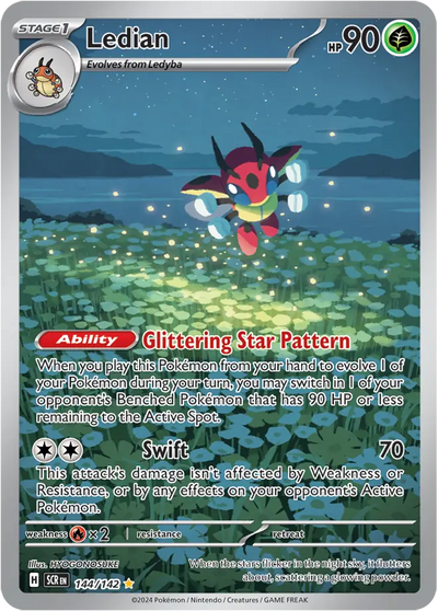 Pokemon Stellar Crown Ledian #144
