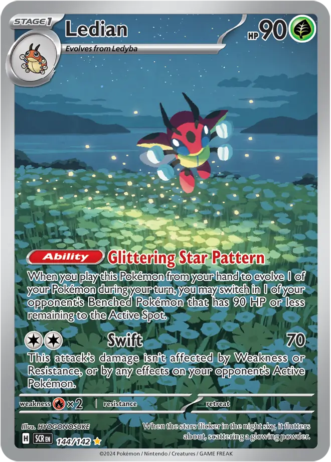 Pokemon Stellar Crown Ledian #144