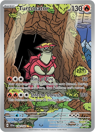 Pokemon Stellar Crown Turtonator #146