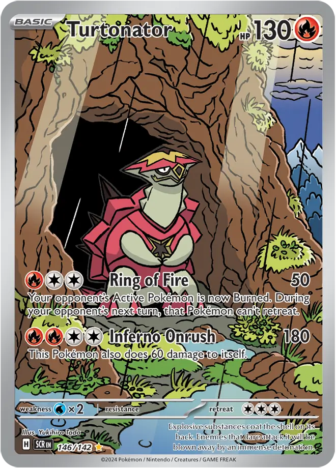 Pokemon Stellar Crown Turtonator #146