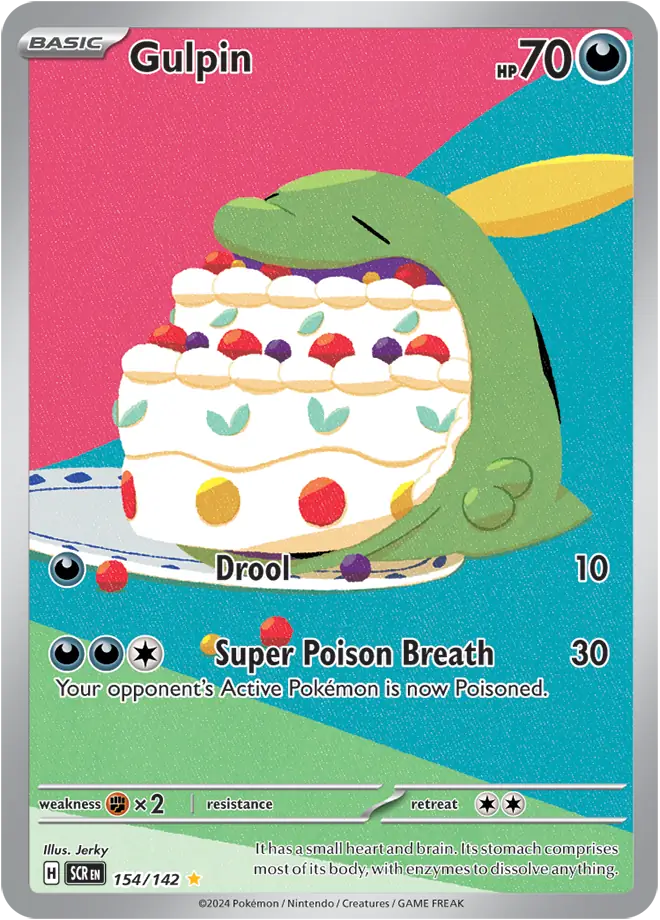 Pokemon Stellar Crown Gulpin #154