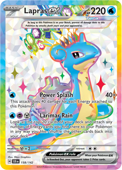 Pokemon Stellar Crown Lapras #158
