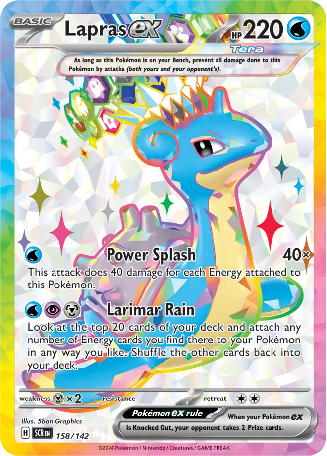 Pokemon Stellar Crown Lapras #158