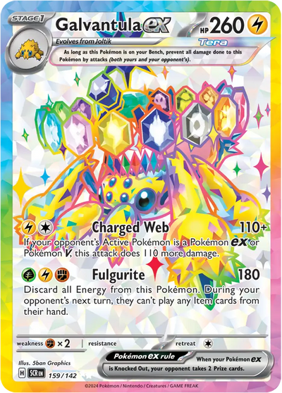 Pokemon Stellar Crown Galvantula #159