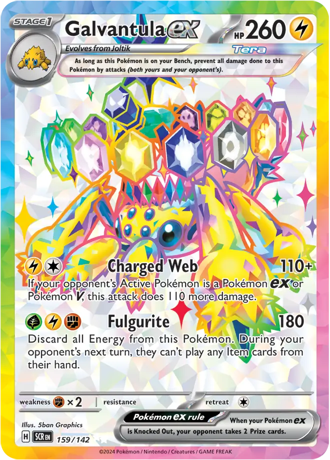 Pokemon Stellar Crown Galvantula #159