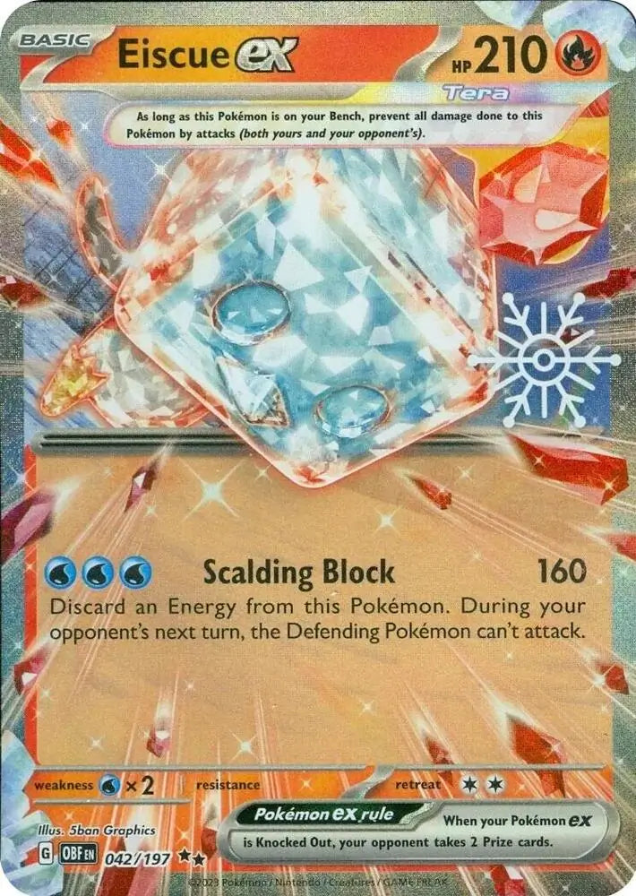 Pokemon Miscellaneous Promos Eiscue ex Holiday Calendar #042