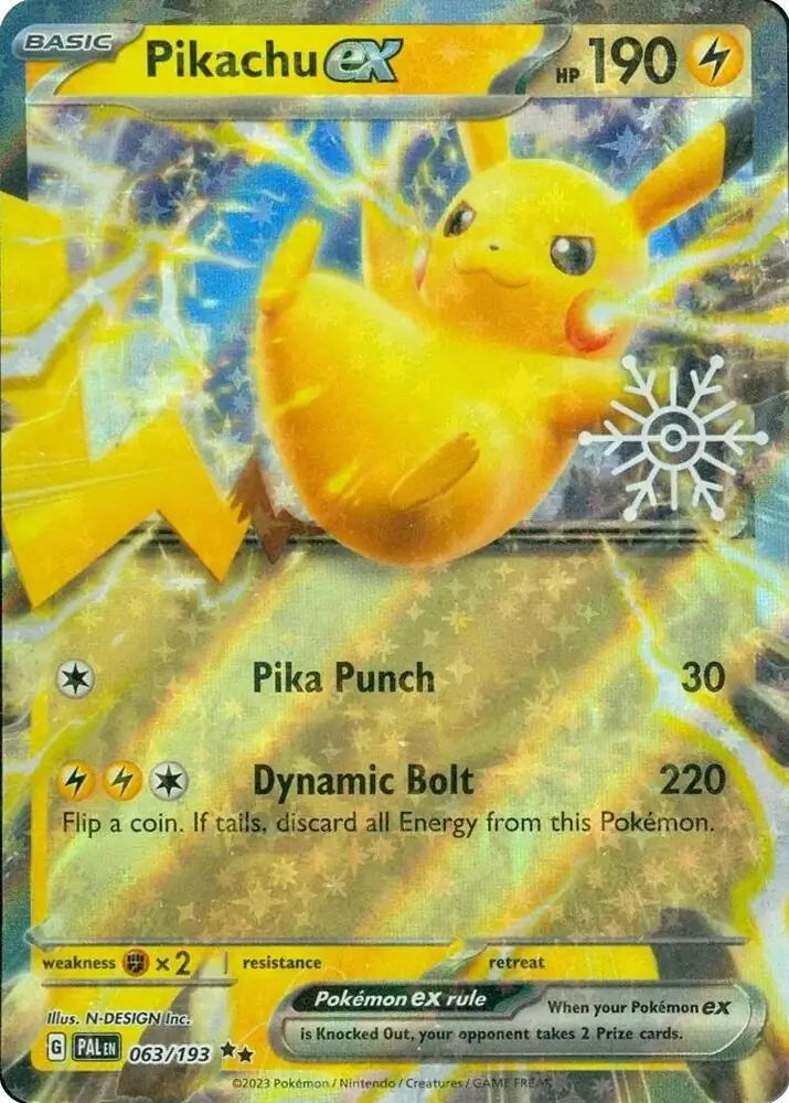 Pokemon Miscellaneous Promos Pikachu ex Holiday Calendar #063