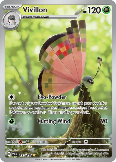 Pokemon Surging Sparks Vivillon #193