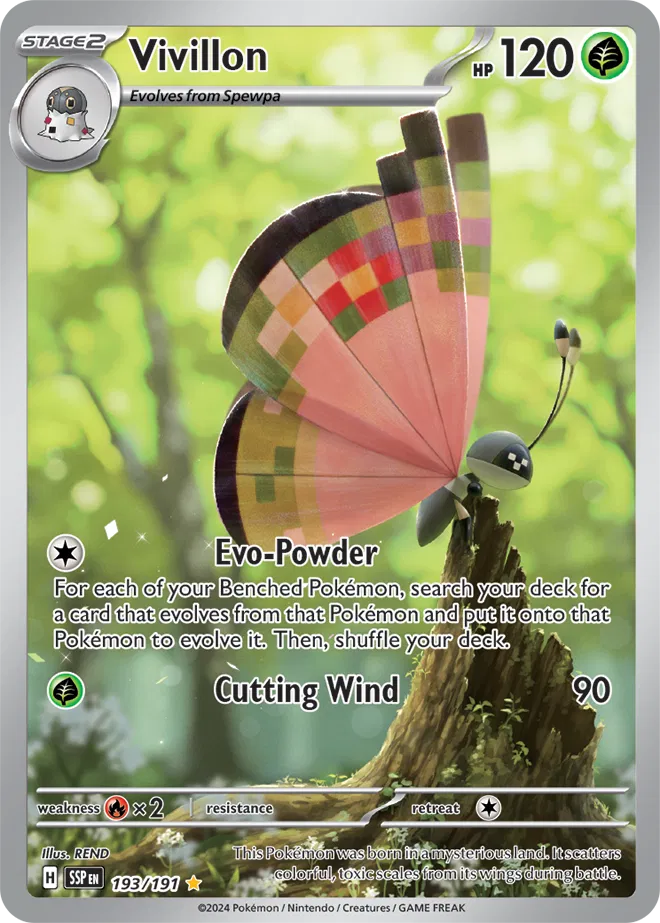 Pokemon Surging Sparks Vivillon #193