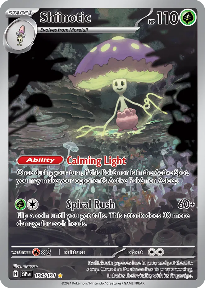 Pokemon Surging Sparks Shiinotic #194