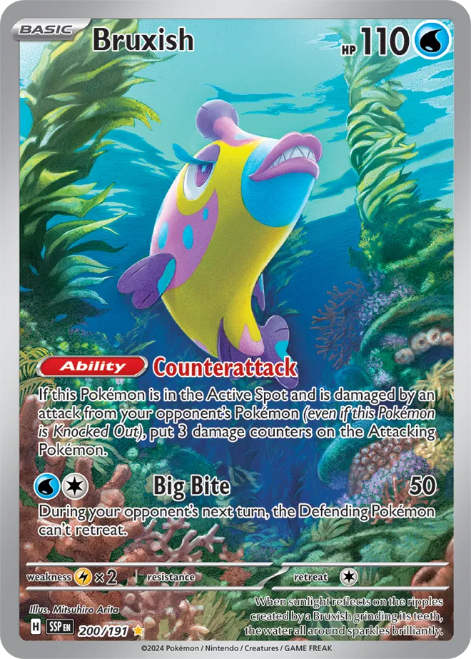 Pokemon Surging Sparks Bruxish #200