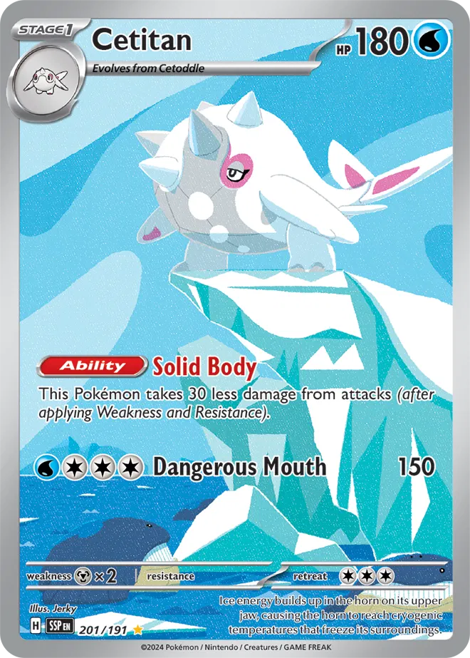 Pokemon Surging Sparks Cetitan #201