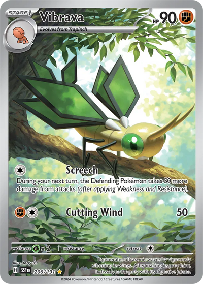 Pokemon Surging Sparks Vibrava #206