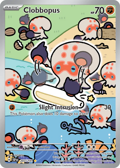 Pokemon Surging Sparks Clobbopus #207