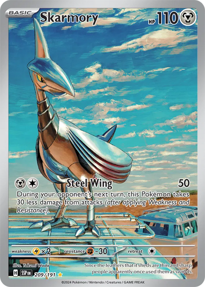 Pokemon Surging Sparks Skarmory #209