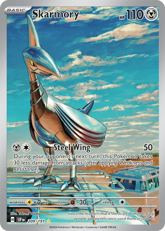 Pokemon Surging Sparks Skarmory #209