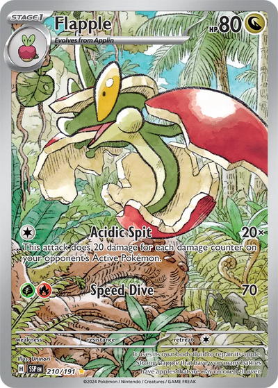 Pokemon Surging Sparks Flapple #210