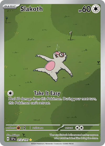 Pokemon Surging Sparks Slakoth #212