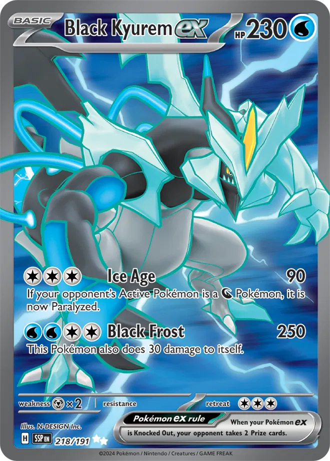 Pokemon Surging Sparks Black Kyurem #218
