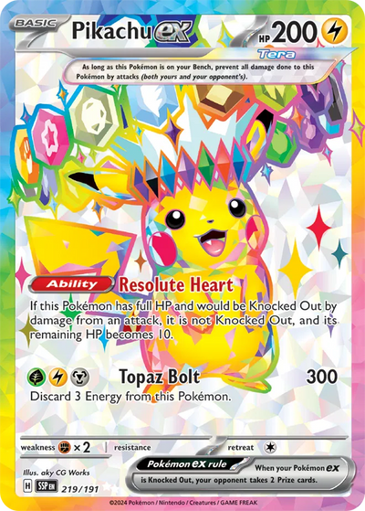 Pokemon Surging Sparks Pikachu #219