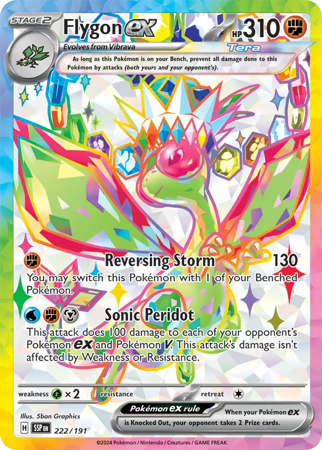 Pokemon Surging Sparks Flygon #222