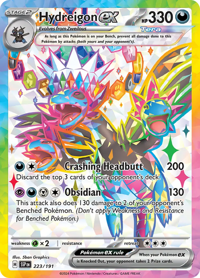 Pokemon Surging Sparks Hydreigon #223