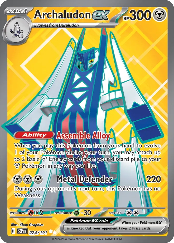 Pokemon Surging Sparks Archaludon #224