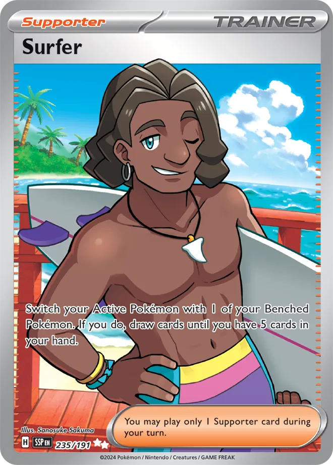 Pokemon Surging Sparks Surfer #235