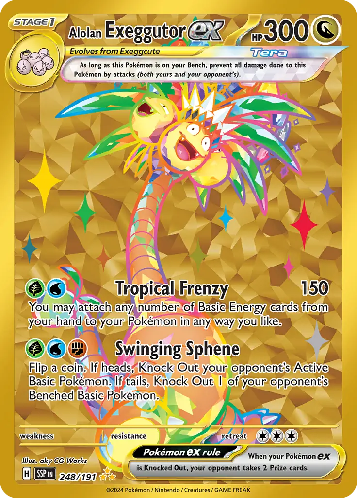 Pokemon Surging Sparks Alolan Exeggutor #248