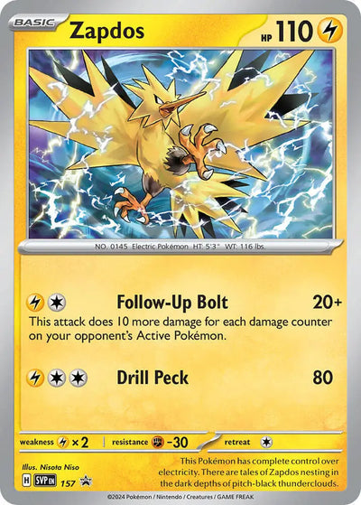Pokemon Scarlet & Violet Promos Zapdos #157