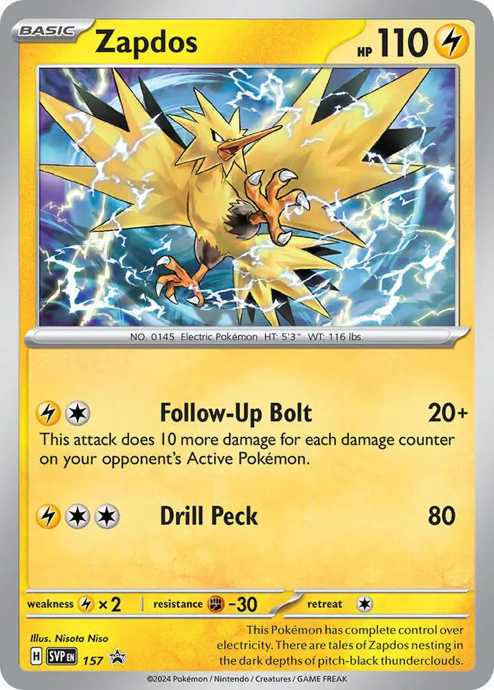 Pokemon Scarlet & Violet Promos Zapdos #157