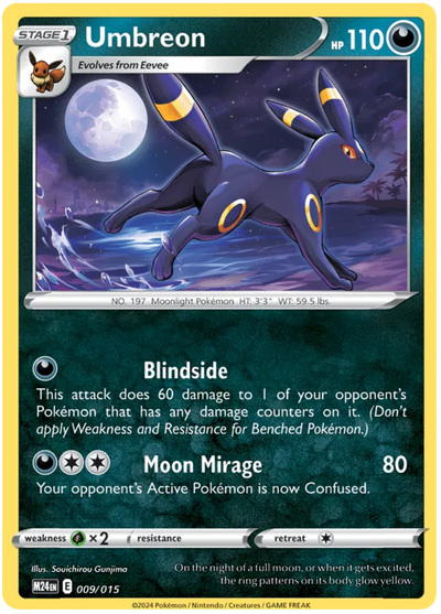 Pokemon Mcdonald's Dragon Discovery Umbreon #009