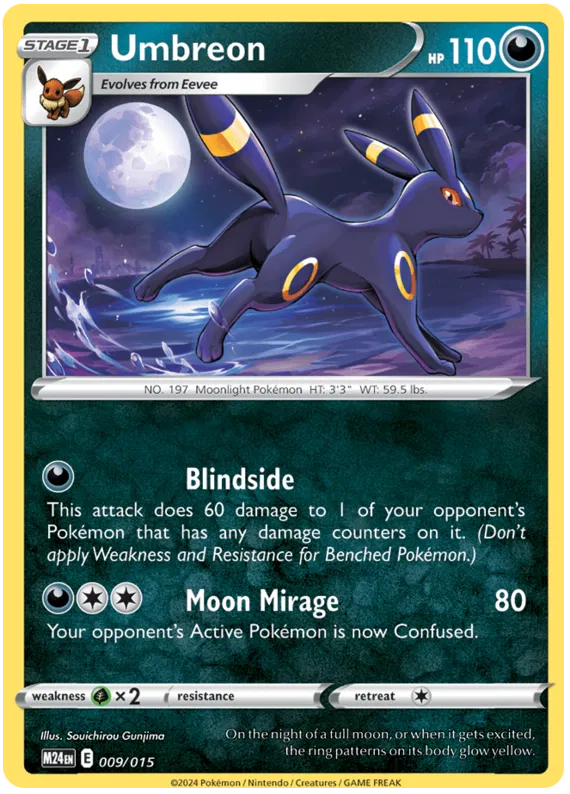 Pokemon Mcdonald's Dragon Discovery Umbreon #009