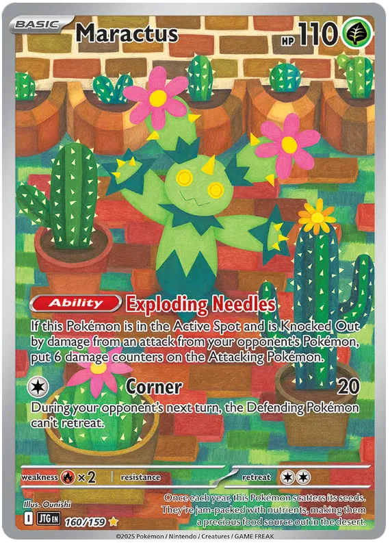 Pokemon Journey Together Maractus #160