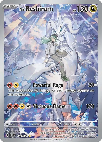 Pokemon Journey Together N's Reshiram #167