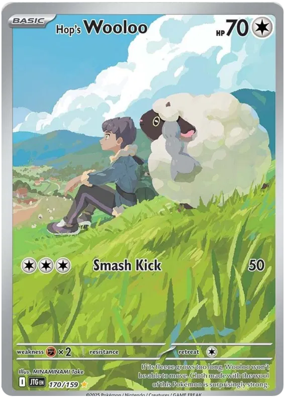Pokemon Journey Together Hop's Wooloo #170