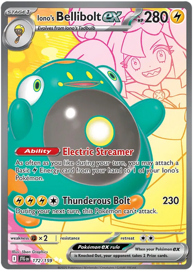 Pokemon Journey Together Iono's Bellibolt #172