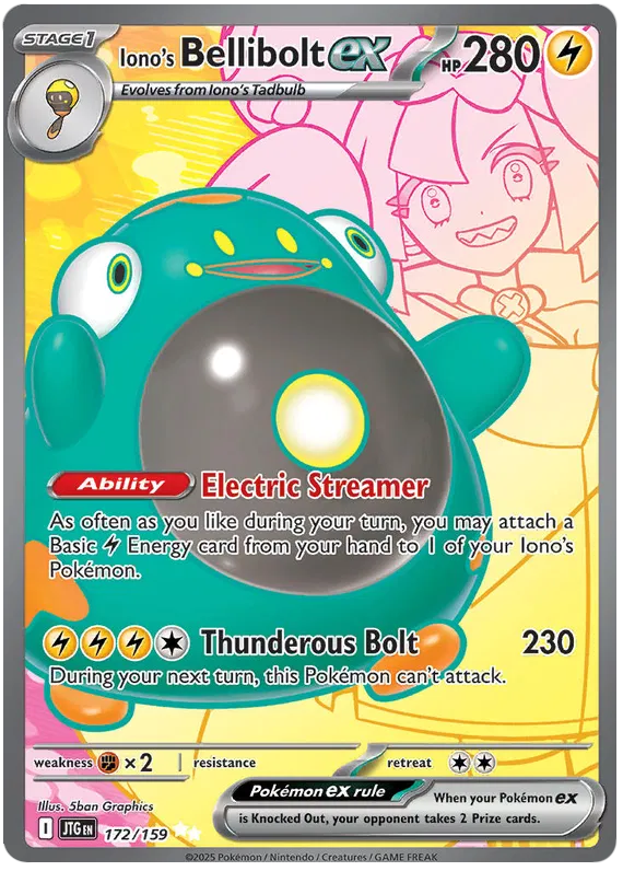 Pokemon Journey Together Iono's Bellibolt #172