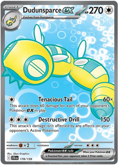 Pokemon Journey Together Dudunsparce #178