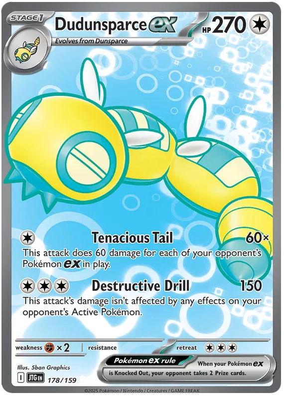 Pokemon Journey Together Dudunsparce #178