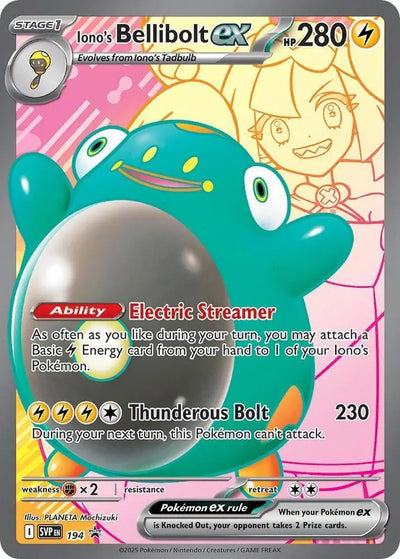 Pokemon Scarlet & Violet Promos Iono's Bellibolt ex #194