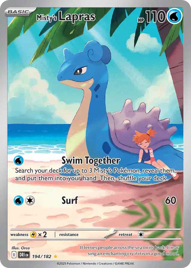 Pokemon Destined Rivals Misty's Lapras #194