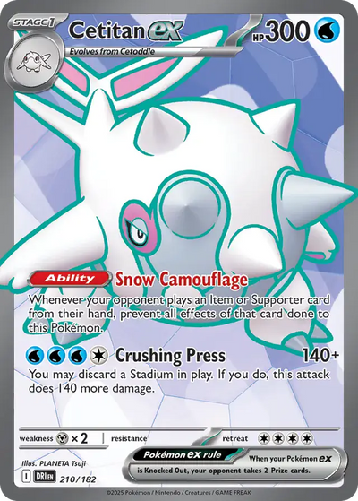 Pokemon Destined Rivals Cetitan #210