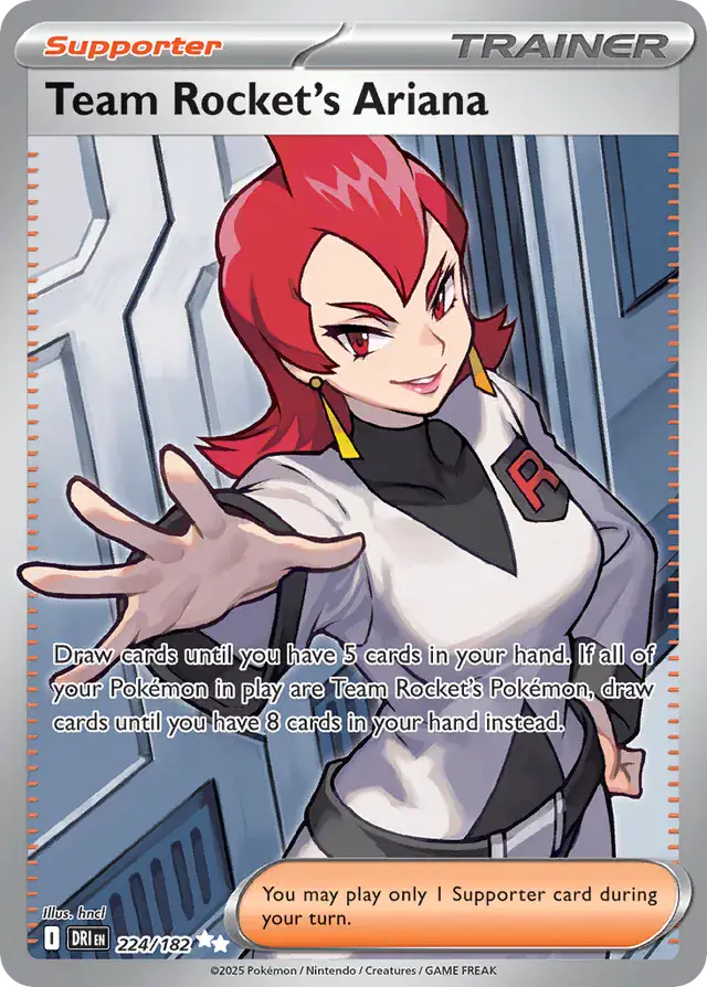 Pokemon Destined Rivals Team Rocket's Ariana #224