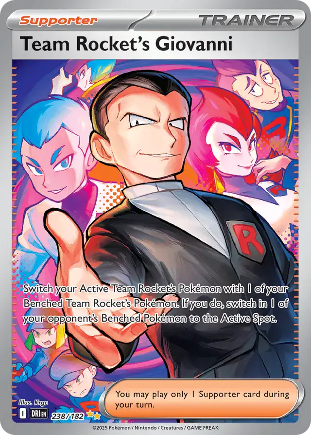 Pokemon Destined Rivals Team Rocket's Giovanni #238