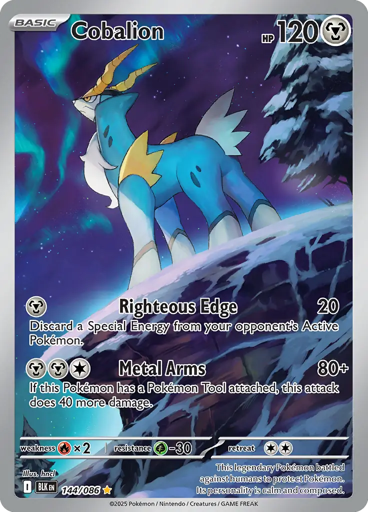 Pokemon Black Bolt Cobalion #144