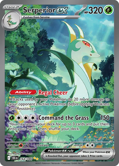 Pokemon Black Bolt Serperior #164